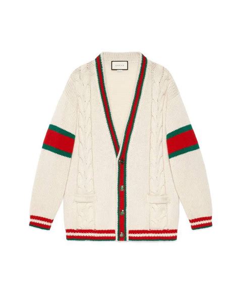 gucci cardigan replica women|cable knit oversized cardigan gucci.